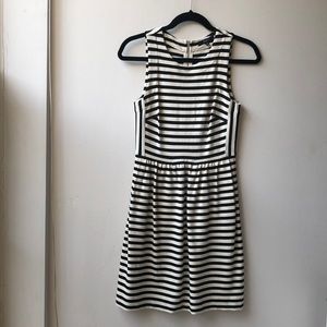 Stripe zip back Madewell dress size XS